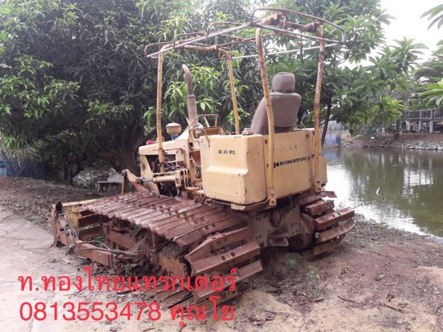 Komatsu D20 รถดันดิน เครื่องปั๊มแรงดี ตรวจเช็คเครื่องยนต์ให้ เปลี่ยนถ่ายน้ำมันเครื่อง และเปลี่ยนกรอง