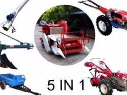 รถเกี่ยวข้าวนวดเล็กอเนกประสงค์ (MIni combine harvester)