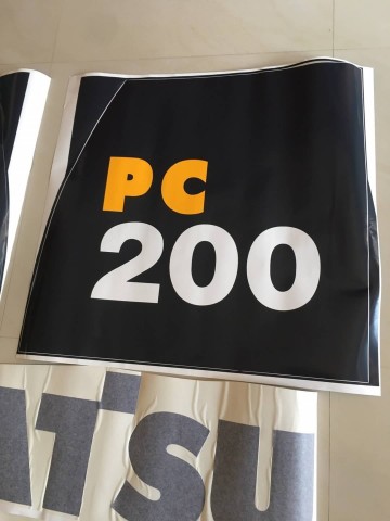 สติ๊กเกอร์ติดรถแบคโฮ PC 200