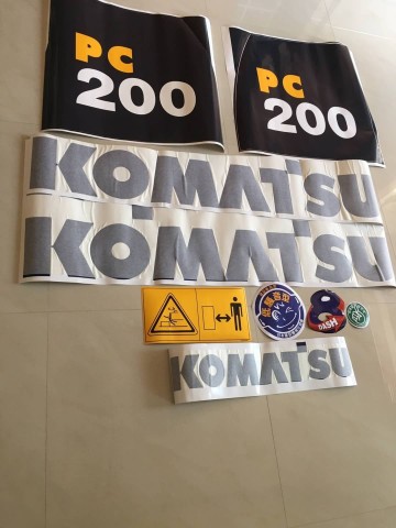 สติ๊กเกอร์ติดรถแบคโฮ PC 200