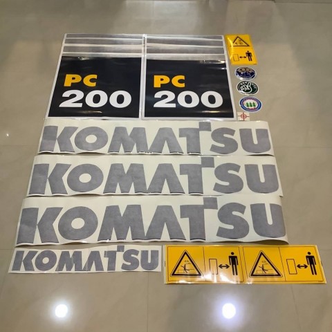 สติกเกอร์รถแมคโค KOMATSU PC 200