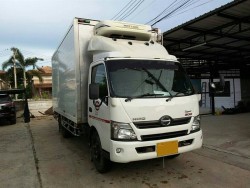 รถหกล้อตู้เย็นมีลิฟท์ท้าย HINO DUTRO300 เครื่องNO4C 150 แรงม้า ตู้เย็นยาว 5 เมตร