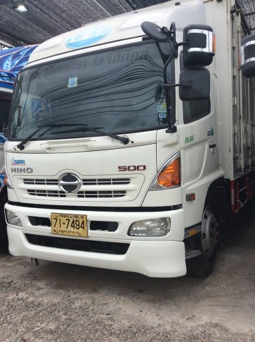 รถหกล้อตู้10บาน HINO MEGA500 เครื่อง 212 แรง ตู้แห้งยาว 7.2 เมตร