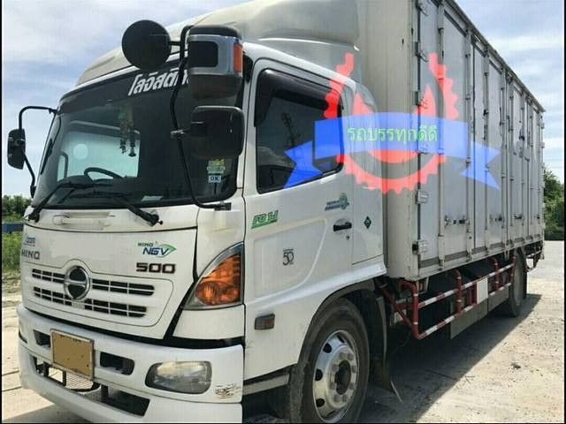 รถหกล้อตู้แห้ง 10 บาน CNG โรงงาน HINO MEGA500 FG8J เครื่อง 220 แรงม้า