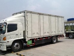 ประกาศ! ขาย รถบรรทุก 6 ล้อ HINO NGV 7.25 ม. ตู้ทึบ 10 บาน สภาพสวยพร้อมมีงานวิ่ง