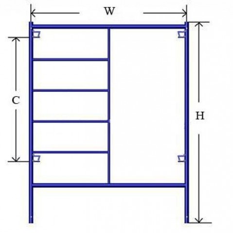 steel narrow frame-scaffolding