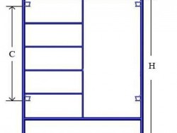 steel narrow frame-scaffolding