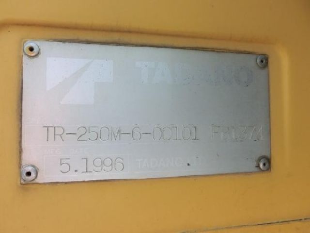 ขายรถเครน 25 ตัน Tadano TR250M-6 Year:1996