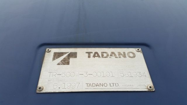 TADANO TR500M-3 ปี 1997 X-out rigger นำเข้าจากญี่ปุ่น ไม่เคยใช้งานในไทย ระบบสมบูรณ์มากครับ