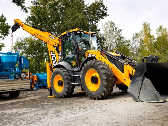 บริการให้เช้า รถ JCB รถตักหน้า ขุดหลัง รถขุดตีนตะขาบ ( แบคโฮ )