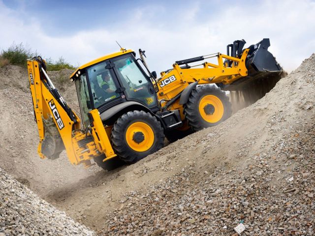 บริการให้เช้า รถ JCB รถตักหน้า ขุดหลัง รถขุดตีนตะขาบ ( แบคโฮ )