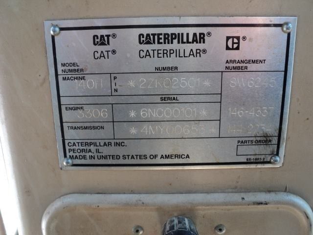 ขายรถเกรด Cat 140H 2ZK02501 ปี 1997 14,269 ชม สนใจ 061-4194021 พรภวิษย์
