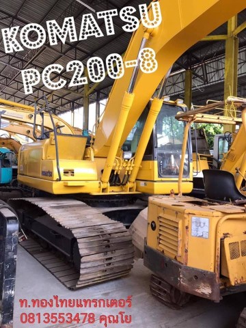 Komatsu PC200-8 รถเก่าญี่ปุ่น เครื่องดี สภาพสวย ไฟฟ้าเต็ม