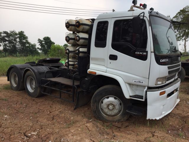 หัวลาก ISUZU DECA GXZ270 แก๊ส CNG 280 แรงม้า ปี 2546 / สภาพพร้อมใช้งาน