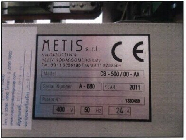 เครื่องตัดแบ่งตามยาว Slitting Machine แบรนด์ METIS ปี 2011