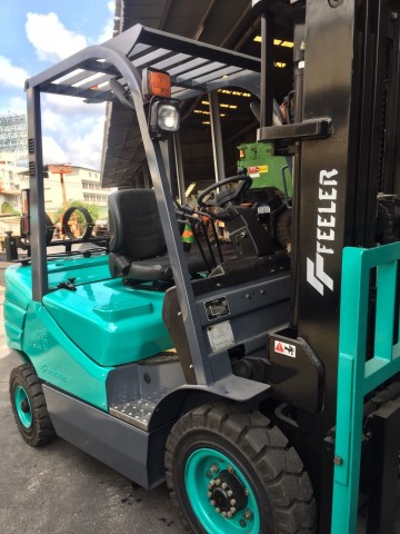 รถยก Forklift Feeler ใหม่ Diesel 2.5 Ton เครื่องยนต์ Isuzu แบรนด์ไต้หวัน