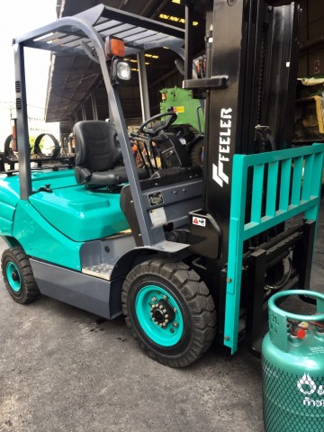 รถยก Forklift Feeler ใหม่ Diesel 2.5 Ton เครื่องยนต์ Isuzu แบรนด์ไต้หวัน