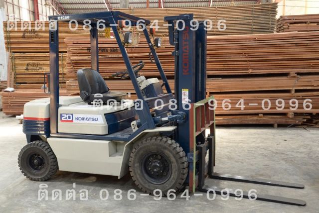 รถโฟล์คลิฟท์ นำเข้าญี่ปุ่น 2 ตัน ยกสูง 3 ม. เครื่องเบนซิน เกียร์ออโต้ ยี่ห้อ KOMATSU รุ่น FG20-11