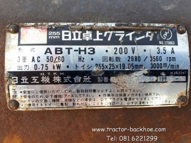 ขาย แท่นหินเจียร ไฟ 3 เฟส 200V เก่าญี่ปุ่น ถูกๆครับ 5,200 บาท