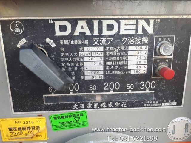ขาย ตู้เชื่อมไฟฟ้า พร้อมสายเชื่อม DAIDEN เชื่อมแบบออโตเมติก ใช้ไฟ 220V คอยด์ทองแดงแท้ เก่าญี่ปุ่น