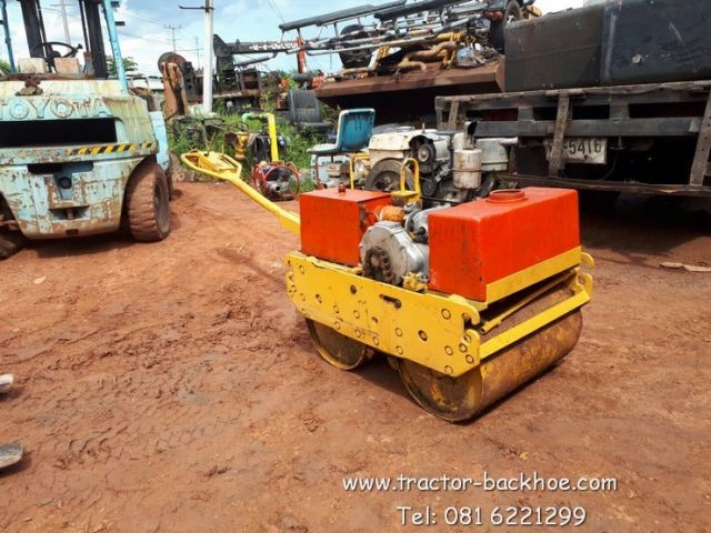 ขาย รถบดเดินตาม โรลเลอร์ บดดิน บดถนน สั่นสะเทือน SAKAI เครื่อง YANMAR ดีเซล 7 แรง พร้อมใช้งาน