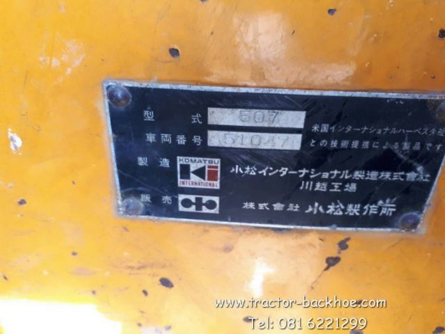 ขาย รถตักล้อยางเอวอ่อน KOMATSU 507 สภาพดี นำเข้า เก่าญี่ปุ่นแท้ เป็นตู้เก๋ง มาเดิมๆครับ