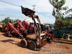 ขายถูก รถตักล้อยาง BOBCAT เครื่องยนต์ kubota ดีเซล 2 สูบ เก่าญี่ปุ่น พร้อมใช้