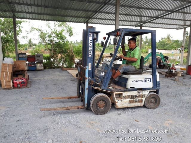 ลดล้างสต๊อก รถยก โฟล์คลิฟต์ KOMATSU ขนาด 1ตัน เบนชิน พร้อมใช้