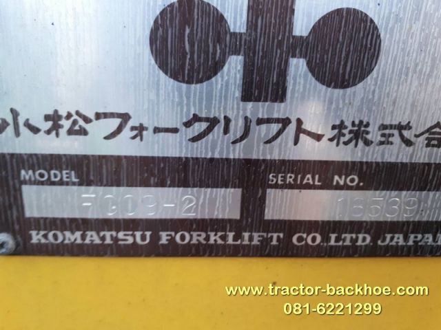 ขาย รถยก โฟคลิฟท์ KOMATSU FG09-2 เก่าญี่ปุ่น เบนชิน สีเดิมใช้งานได้ดี
