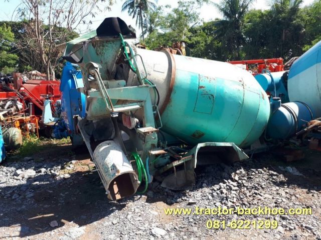 ขาย โม่ผสมปูน ถังโม่ปูน คอนกรีต CONCRETE MIXER เก่าญี่ปุ่น 3 คิว อุปกรณ์ครบ ใส่รถบรรทุก หกล้อ