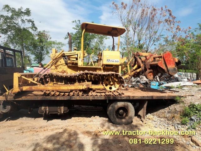 ขาย รถดันดิน BULLDOZER แทรกเตอร์ มีโรตารี่ ปั่นพรวน MITSUBISHI FA50 ดีเซล 4 สูบ เก่าญี่ปุ่น พร้อมใช้