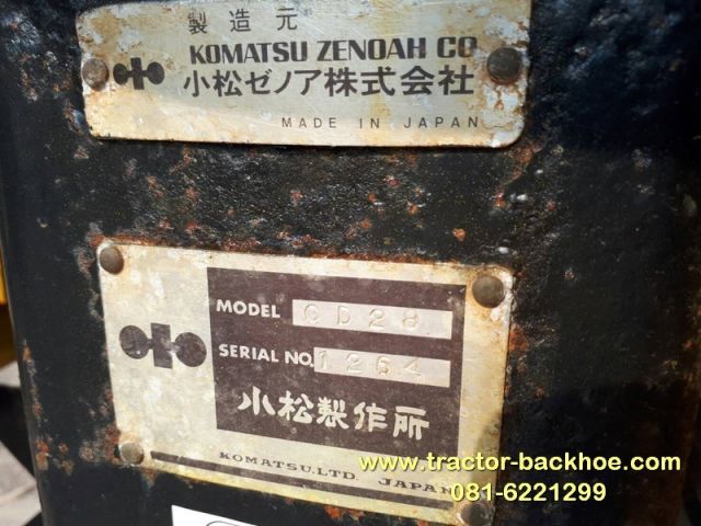 ขาย รถบรรทุก ดั๊มเปอร์ KOMATSU CD28 แทรคเหล็กสามเหลี่ยม สภาพสวย เก่าญี่ปุ่น ยกดั๊มได้ พร้อมใช้งาน
