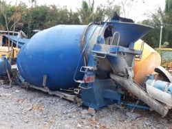 ขาย ลูกโม่ ผสมปูน ถังโม่ปูน CONCRETE MIXER ติดหลังรถบรรทุก 6 คิว เก่าญี่ปุ่น อุปกรณ์ครบ