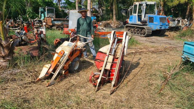 ขาย รถเกี่ยวข้าว วางราย มัด เดินตาม 1 แถว ยี่ห้อ kubota ระบบพร้อมใช้ เก่าญี่ปุ่น คันละ 18,000 บาท