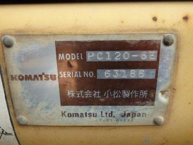 ขายรถแบคโฮ KOMATSU PC120-6E 63186 1999Y