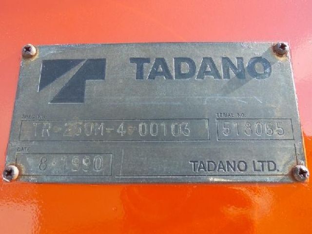 ขายรถเครน TADANO TR250M-4-518065 1990Y