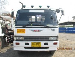 ขายรถบรรทุกเทลเลอร์ขนรถยนต์ ยี่ห้อ HINO สีขาว ปี 2537