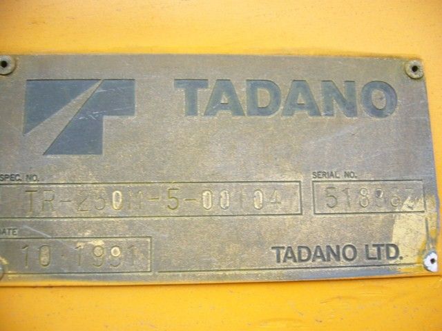 ขายรถเครน TADANO TR250M-5-518963 1991 Y.