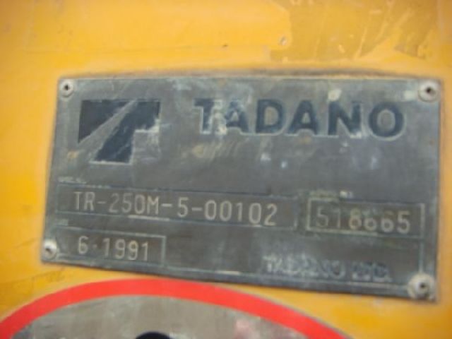 ขายรถเครน TADANO TR250M-5-518665 1991Y
