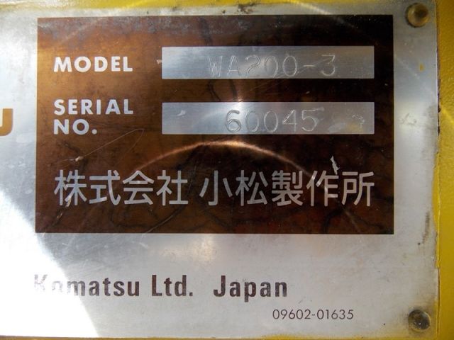 KOMATSU WA200-3 สภาพพร้อมใช้งาน เก่าญี่ปุ่นแท้