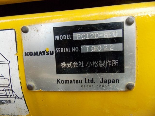 ขายรถแมคโค KOMATSU PC120-6-70022
