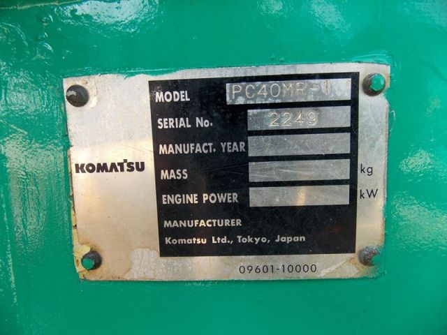 KOMATSU PC40MR-1-2249 เก่าญี่ปุ่นแท้ ขายถูก....