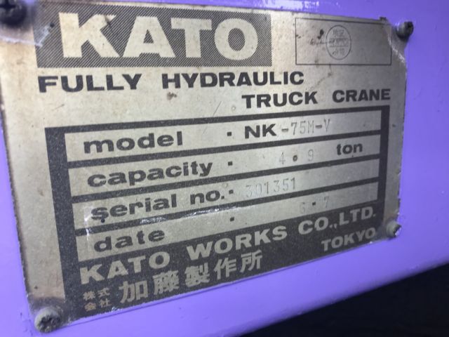 ขายรถเครนหกล้อ NISSAN UDเครน KATO NK75M-V เก่าญี่ปุ่นแท้ รถนอก..ขายถูก