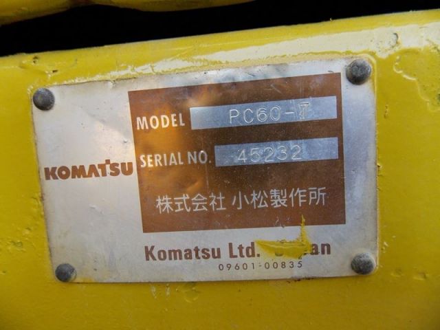ขายรถแบคโค KOMATSU PC60-7-45232 รถนอก..ขายถูก