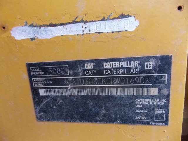 ขายรถแมคโค CAT 308CSR-CRW01690 รถนอก..ขายถูก