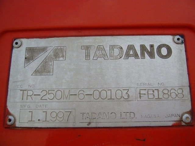 ขายรถเครน TADANO TR250M-6-FB1868