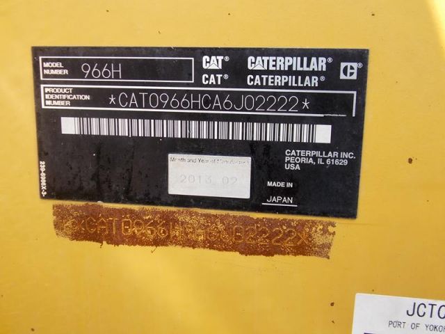 ขายรถตักล้อยาง CAT966H A6J02222 รถนอก..ขายถูก