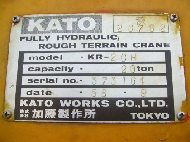 ขายรถเครน KATO KR20H-2 # 373164 1984Y.