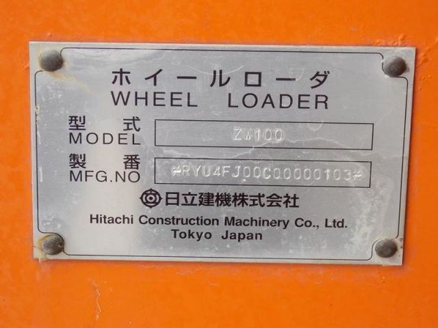 ขายรถตักล้อยาง HITACHI ZW100 เก่าญี่ปุ่นแท้