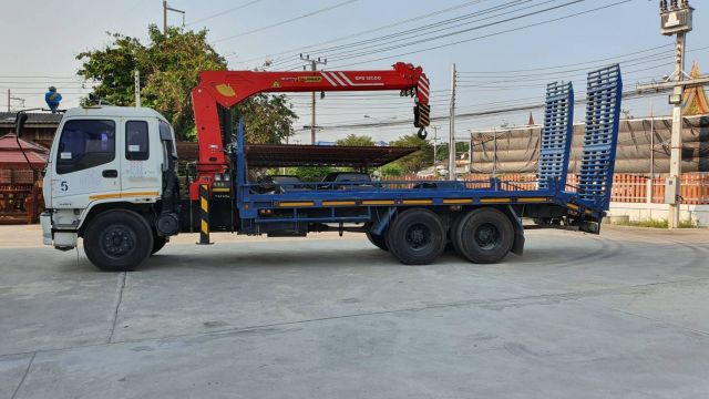 ขายรถบรรทุกติดเครน ISUZU DEGA 210 HP พร้อมเครน SANY PALFINGER ขนาด 5 ตัน